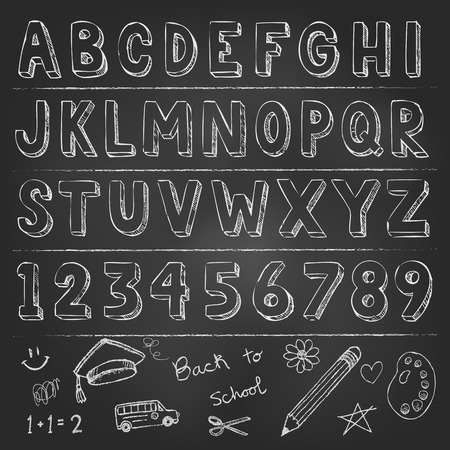 手書きのアルファベット ベクターの手描きフォント 影と 3 D スケッチの文字 のイラスト素材 ベクタ Image 手書きのアルファベット ベクターの手描きフォント 影と 3 D スケッチの文字 のイラスト素材 ベクタ Image