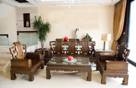 Living Room Furnished With Antique Chinese Rosewood Furniture Living room furnished with antique Chinese rosewood furniture. Stock Photo - 13861010 - Living Room Furnished With Antique Chinese Rosewood Furniture