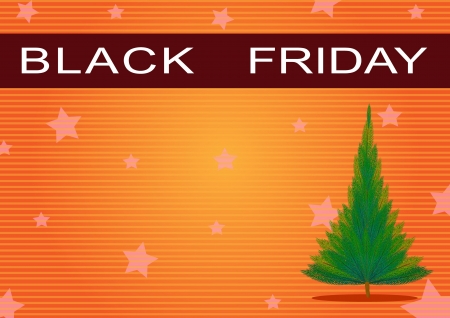 black friday banner and christmas tree on orange star background sign for start christmas shopping - Christmas Tree Black Friday black friday banner and christmas tree on orange star background sign for start christmas shopping - Christmas Tree Black Friday