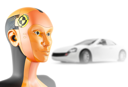 クラッシュ テスト ダミーの白い背景の上の車 近代的な人工知能ロボットが車の安全性を象徴します の写真素材 画像素材 Image クラッシュ テスト ダミーの白い背景の上の車 近代的な人工知能ロボットが車の安全性を象徴します の写真素材 画像素材 Image