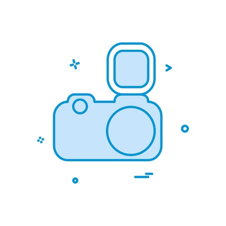 Camera icon design vector