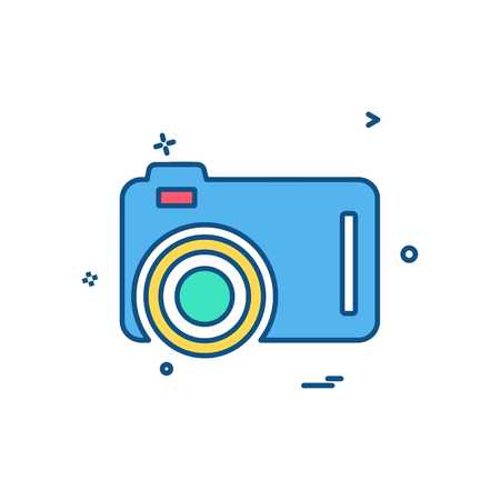 Camera icon design vector