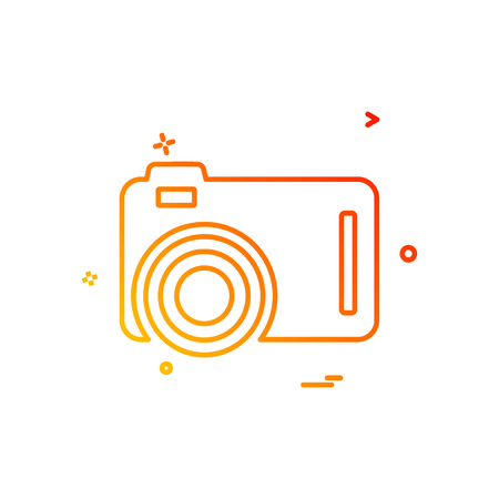 Camera icon design vector Stock Photo