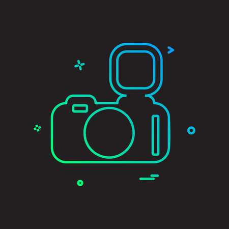 Camera icon design vector Stock Photo