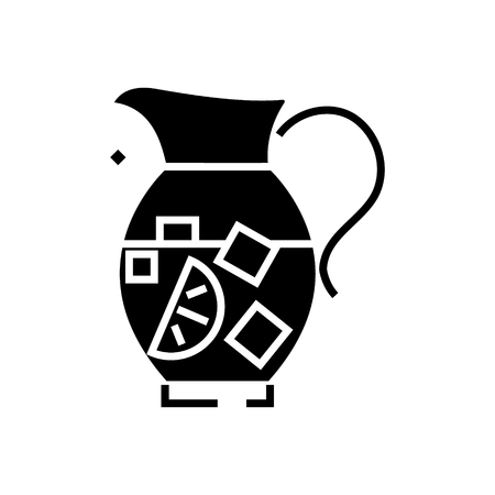 Limonadenkrug Sangria Vektorlinie Symbol Zeichen Abbildung Auf Weissem Hintergrund Editable Anschlage Lizenzfrei Nutzbare Vektorgrafiken Clip Arts Illustrationen Image 87284960