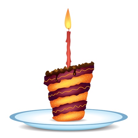 豪華なバースデー ケーキのイラストです のイラスト素材 ベクタ Image