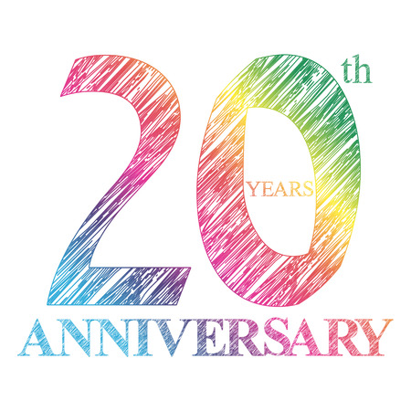 テンプレート ロゴ 20 周年 20 年周年記念のロゴ 20 年のお祝い 20 誕生日 Symbol Vector イラスト のイラスト素材 ベクタ Image 67588275