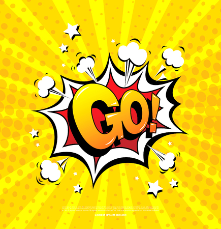 Go! speech bubble icon