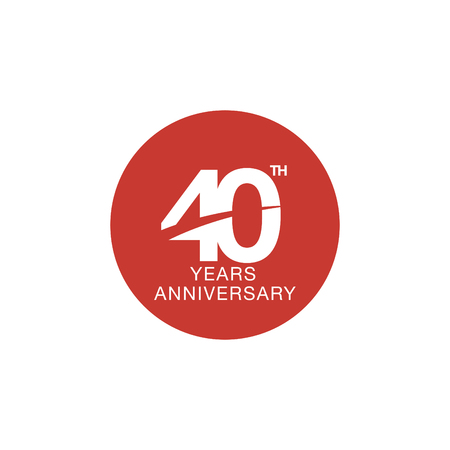 40th anniversary emblem forty years anniversary celebration