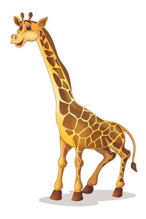 Illustration of a cute giraffe Stock Photo