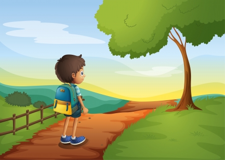 Resultado de imagen de imagen camino niño andando dibujo