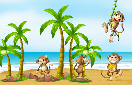 banana: Tác giả của những con khỉ trên bãi biển