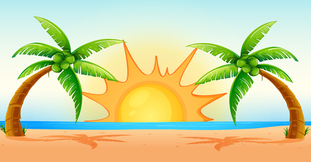 ビーチや海のイラスト シーンのイラスト素材 ベクタ Image ビーチや海のイラスト シーンのイラスト素材 ベクタ Image