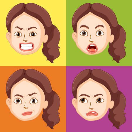 다른 감정 일러스트와 함께 여자 로열티 무료 사진, 그림, 이미지 그리고 스톡포토그래피. Image 90573432. 다른 감정 일러스트와 함께 여자 로열티 무료 사진, 그림, 이미지 그리고 스톡포토그래피. Image 90573432.