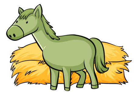 6 干し草の馬 のイラスト素材 ベクター 123rf