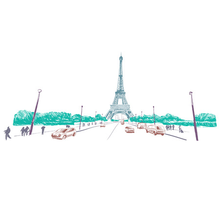 エッフェル塔 パリ フランスのイラスト素材 ベクタ Image エッフェル塔 パリ フランスのイラスト素材 ベクタ Image