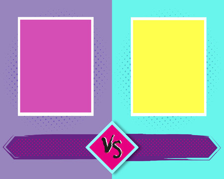 対の文字は 背景漫画スタイルのデザインと戦います ベクトル図 のイラスト素材 ベクタ Image