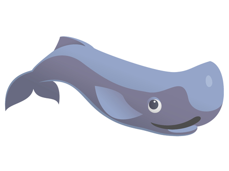 ザトウクジラ ホッキョククジラ マッコウクジラのイラスト 漫画 かわいいと面白いクジラのセットのイラスト素材 ベクタ Image