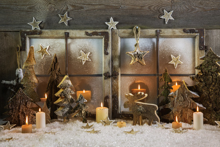 natural handmade christmas decoration of wood outdoor in the window with candles idea for a - Handmade Wooden Outdoor Christmas Decorations natural handmade christmas decoration of wood outdoor in the window with candles idea for a - Handmade Wooden Outdoor Christmas Decorations