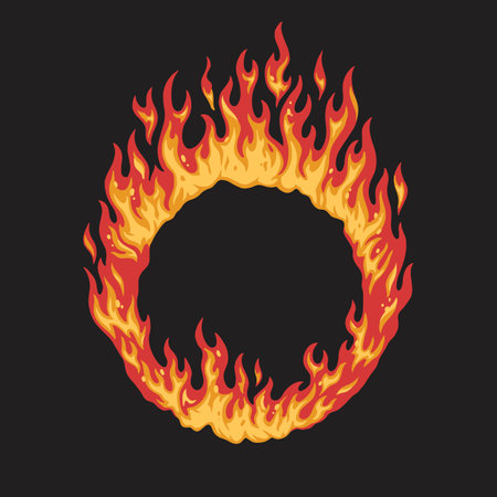 Fire Ring Stock Illustrations, Cliparts and Royalty Free Fire Ring ...