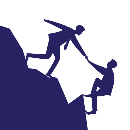 ビジネス シルエット人歩く進捗状況に向かって進む のイラスト素材 ベクタ Image 6915882