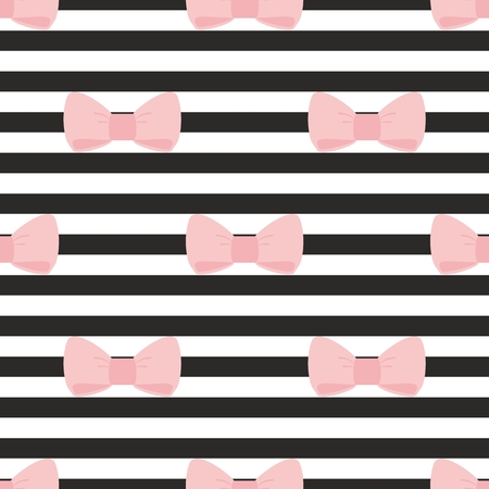 黒と白のストリップにパステル調ピンクの弓とのシームレスなパターン デスクトップの壁紙やかわいい子供たちのウェブサイトのデザイン のイラスト素材 ベクタ Image 黒と白のストリップにパステル調ピンクの弓とのシームレスなパターン デスクトップの壁紙やかわいい子供たちのウェブサイトのデザイン のイラスト素材 ベクタ Image