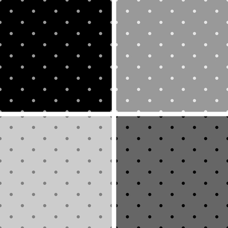 シームレスな黒の白とグレーのベクター パターンや大小の Polkadots で設定背景 デスクトップ壁紙と Web サイト デザイン のイラスト素材 ベクタ Image シームレスな黒の白とグレーのベクター パターンや大小の Polkadots で設定背景 デスクトップ壁紙と Web サイト デザイン のイラスト素材 ベクタ Image