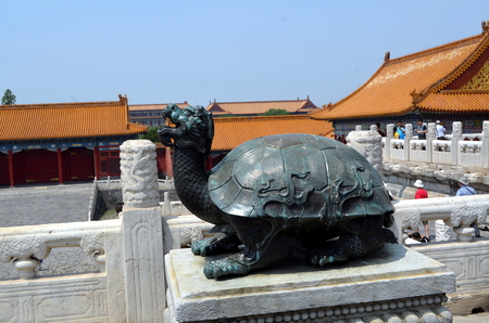 Bronze Turtle In The Imperial Palace Which Stands For Power And Long Life Forbidden City