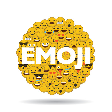 絵文字絵文字の文字は メッセージと円の中に面しています のイラスト素材 ベクタ Image 絵文字絵文字の文字は メッセージと円の中に面しています のイラスト素材 ベクタ Image