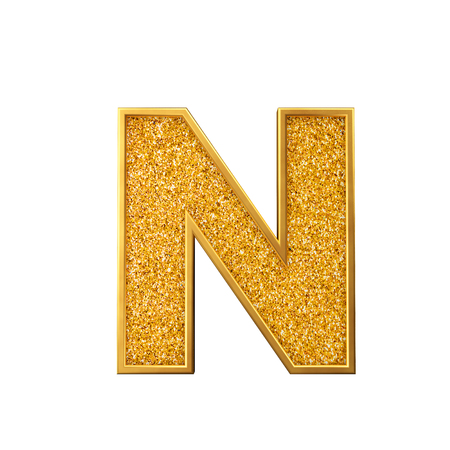 5,489 Gold Letter N Stock Photos and Images - 123RF
