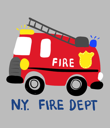 漫画の消防車 子供と赤ちゃんのためのベクトル図 のイラスト素材 ベクタ Image 漫画の消防車 子供と赤ちゃんのためのベクトル図 のイラスト素材 ベクタ Image