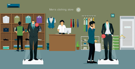 Mens Clothing Store With Salespeople And Customers Royalty Free Cliparts Vectors Stock Illustration Image 56404730 Mens Clothing Store With Salespeople And Customers Royalty Free Cliparts Vectors Stock Illustration Image 56404730