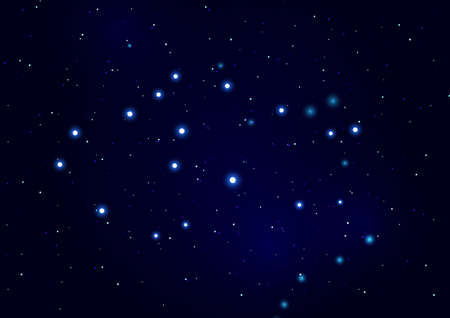 Cielo Stellato Blu Vettoriali, Illustrazioni e Clipart