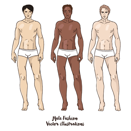 3 人の男性を他国籍 ベクトル イラストの全身肖像画 のイラスト素材 ベクタ Image 3 人の男性を他国籍 ベクトル イラストの全身肖像画 のイラスト素材 ベクタ Image