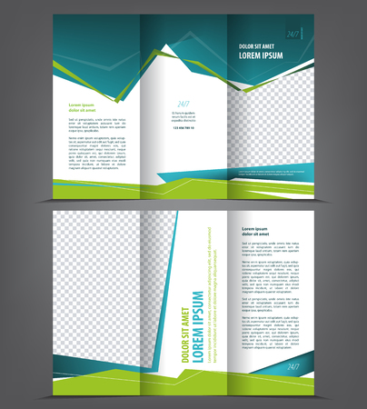 tri fold brochure template design