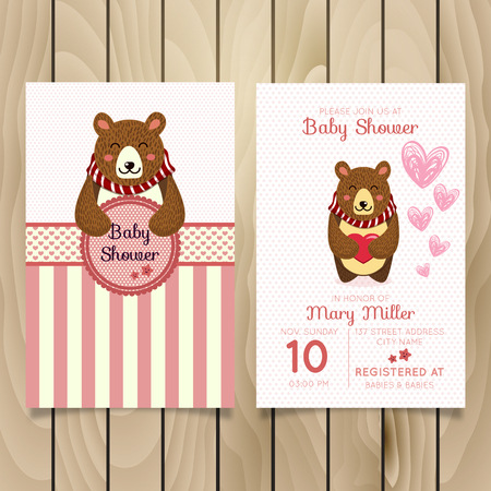 かわいいベビーシャワー要素ベクトルイラストグラフィックデザインのイラスト素材 ベクタ Image