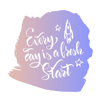 Le Vecteur Stock Lettering Calligraphy Motivation Citation Chaque Jour Est Un Nouveau Depart Imprimer Pour Les Vetements Modele Pour Une Carte Clip Art Libres De Droits Vecteurs Et Illustration Image Le Vecteur Stock Lettering Calligraphy Motivation Citation Chaque Jour Est Un Nouveau Depart Imprimer Pour Les Vetements Modele Pour Une Carte Clip Art Libres De Droits Vecteurs Et Illustration Image