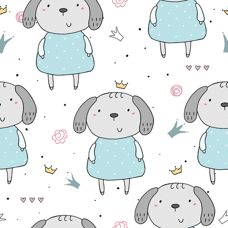 かわいい子豚のシームレスなパターン ベクトル イラスト のイラスト素材 ベクタ Image