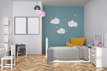 Interieur De Chambre De Bebe Blanc Et Bleu Avec Un Lit Gris Un Fauteuil Jaune Une Decoration En Nuage Et Deux Affiches Verticales Rendu 3d Maquette Banque D Images Et Photos Libres De Droits Image Interieur De Chambre De Bebe Blanc Et Bleu Avec Un Lit Gris Un Fauteuil Jaune Une Decoration En Nuage Et Deux Affiches Verticales Rendu 3d Maquette Banque D Images Et Photos Libres De Droits Image