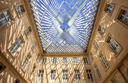 Paris, France, August 11, 2021: Interiors And Architectural Details Of Hotel De La Marine, In Place De La Concorde.