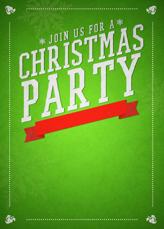 holiday office party flyer