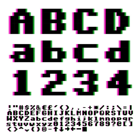 pixel font