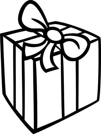 black and white cartoon illustration of christmas or birthday present or gift object clip art for - Christmas Images Black And White black and white cartoon illustration of christmas or birthday present or gift object clip art for - Christmas Images Black And White