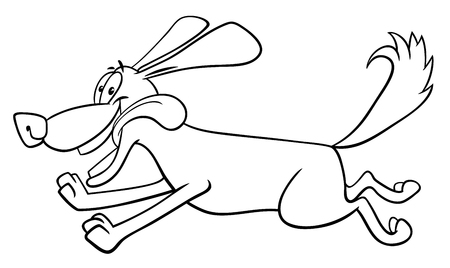 かわいい犬の動物漫画キャラクター塗り絵の白黒漫画イラスト のイラスト素材 ベクタ Image かわいい犬の動物漫画キャラクター塗り絵の白黒漫画イラスト のイラスト素材 ベクタ Image