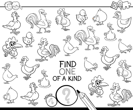 鶏ファーム動物のキャラクターと幼児教育シャドウ タスクの漫画イラストのイラスト素材 ベクタ Image 鶏ファーム動物のキャラクターと幼児教育シャドウ タスクの漫画イラストのイラスト素材 ベクタ Image