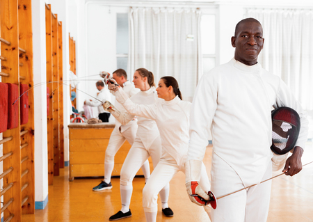 Fencing champion african-american woman gay