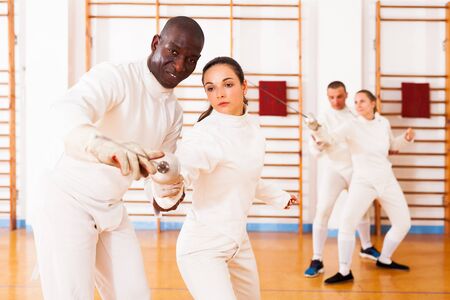 Fencing champion african-american woman gay