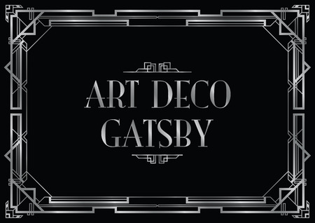 gatsby wedding invite Иллюстрация