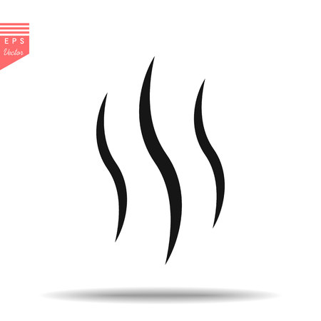 Smoke hot eps vector icon. flat web design element for website or app.