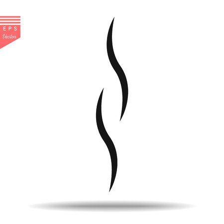 Smoke hot eps vector icon. flat web design element for website or app.